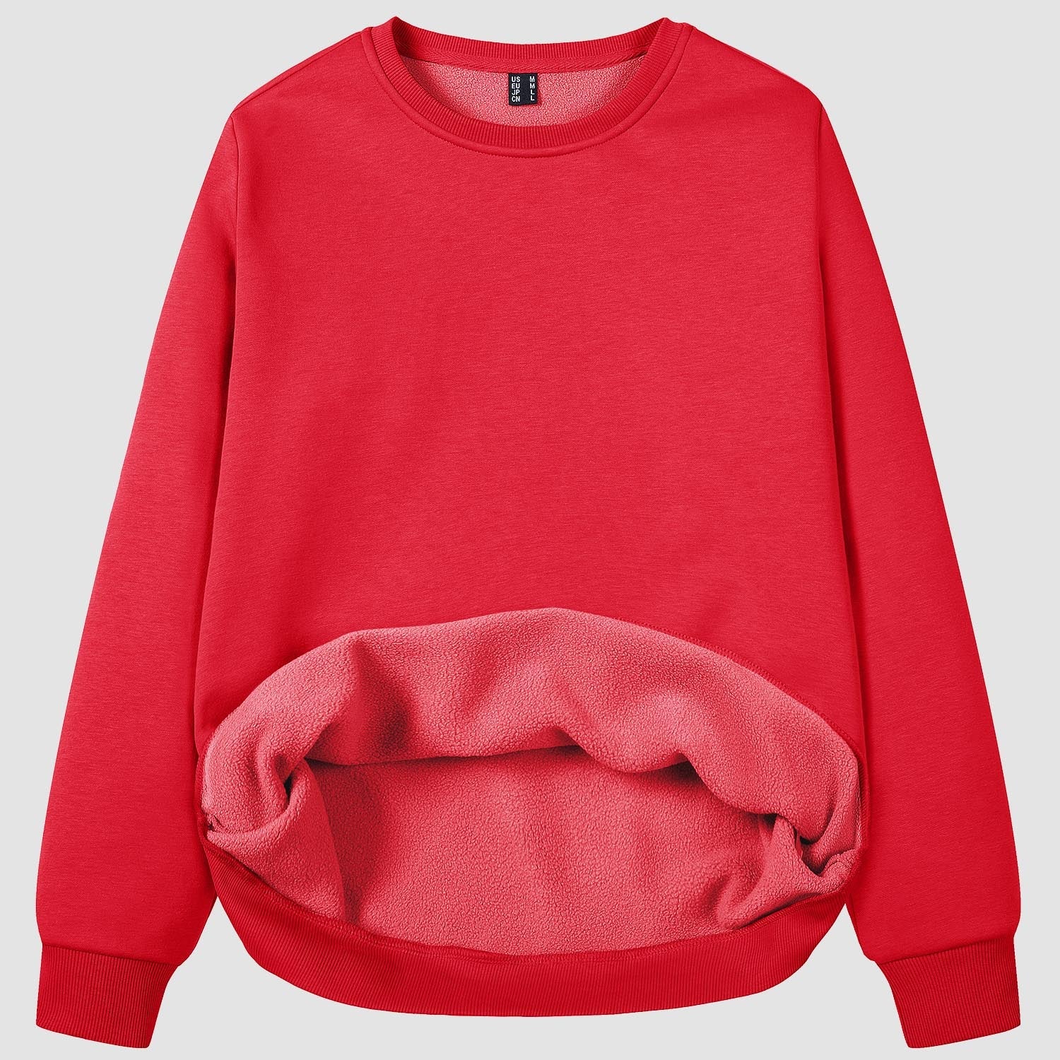 Women's Fleece Sweatshirt - Crewneck & Long Sleeve