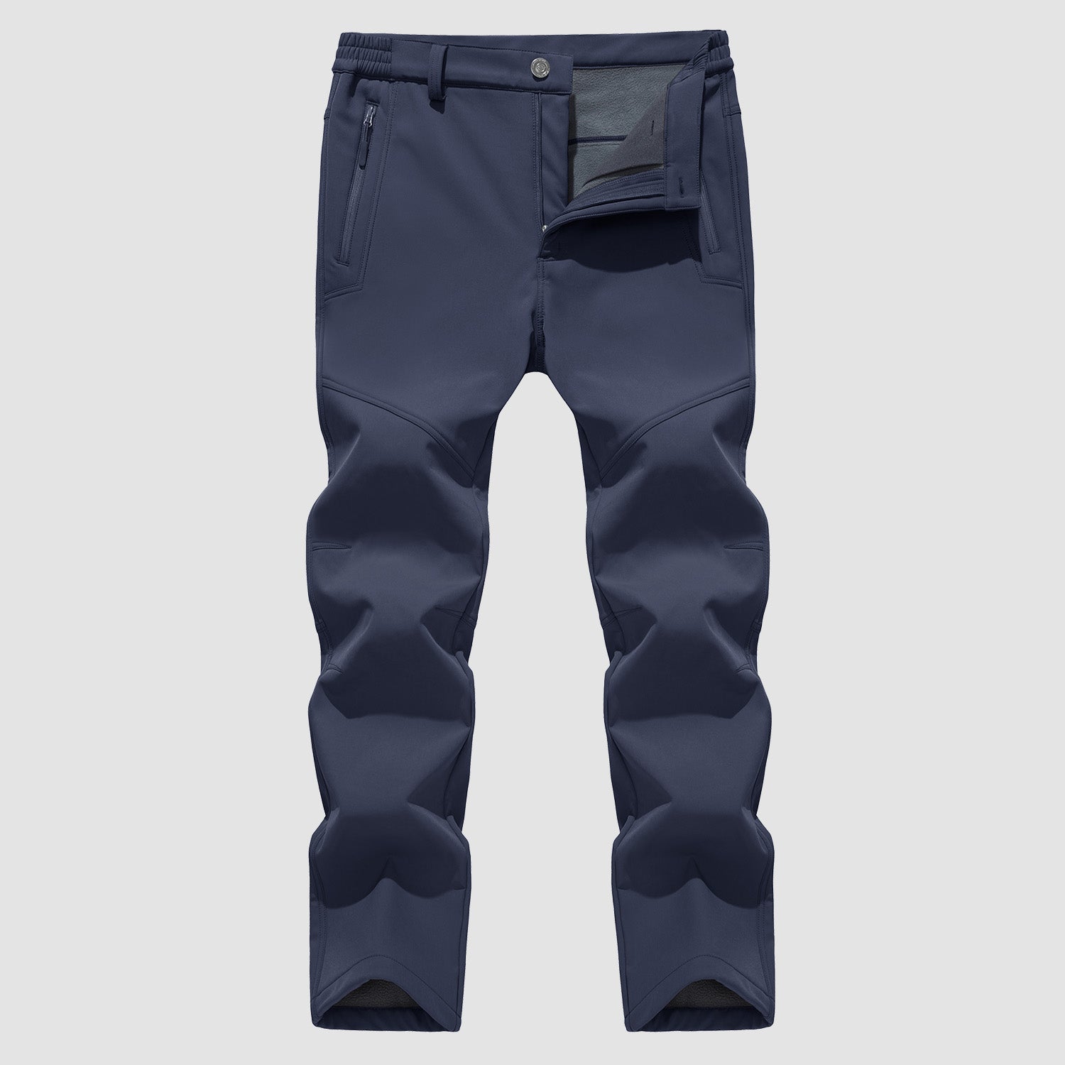 Men's Fleece Hiking Pants Water Resistant Ski Snow Pants