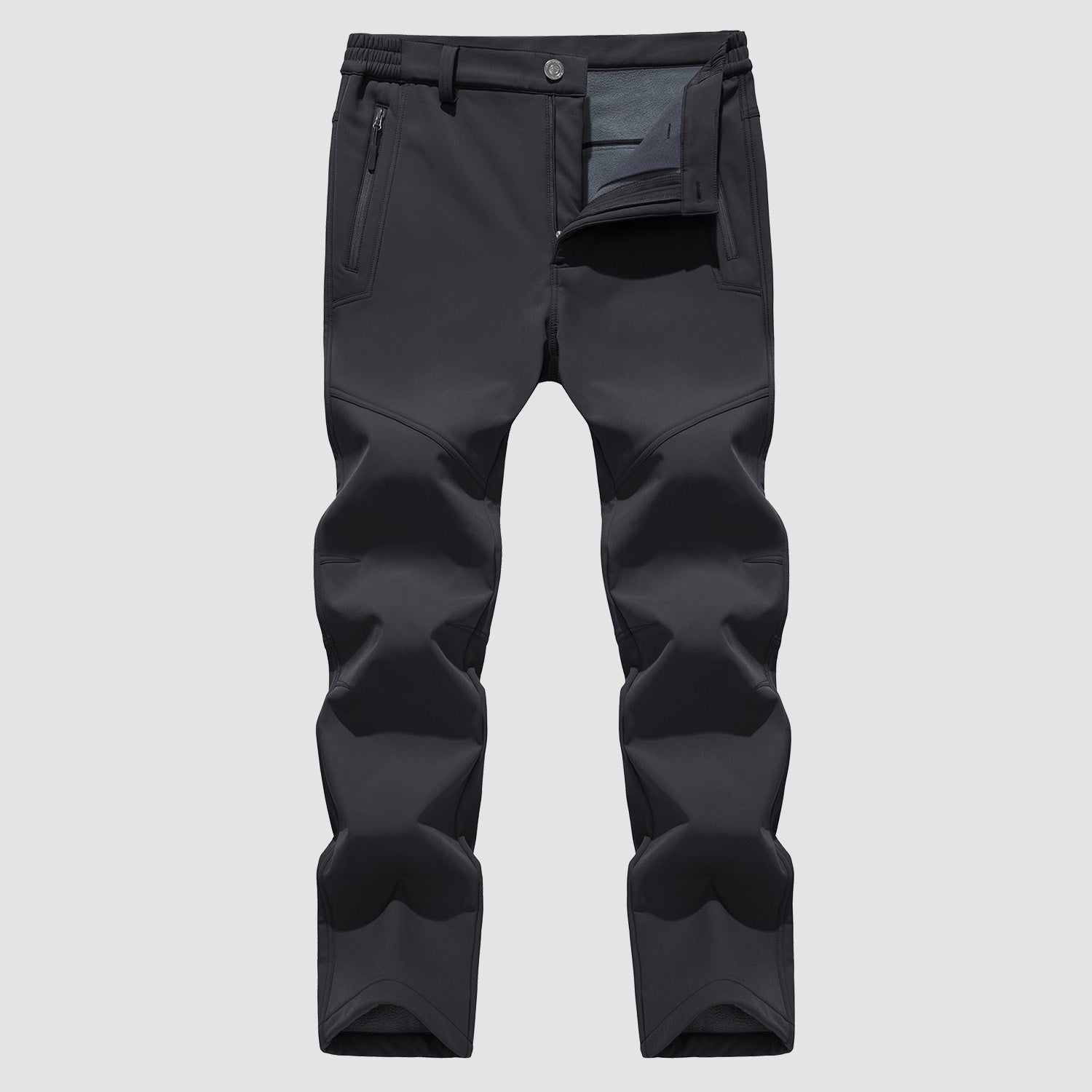 Men's Fleece Hiking Pants Water Resistant Ski Snow Pants