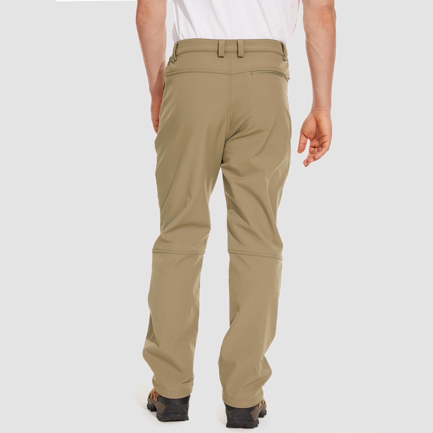 Men's Fleece Hiking Pants Water Resistant Ski Snow Pants