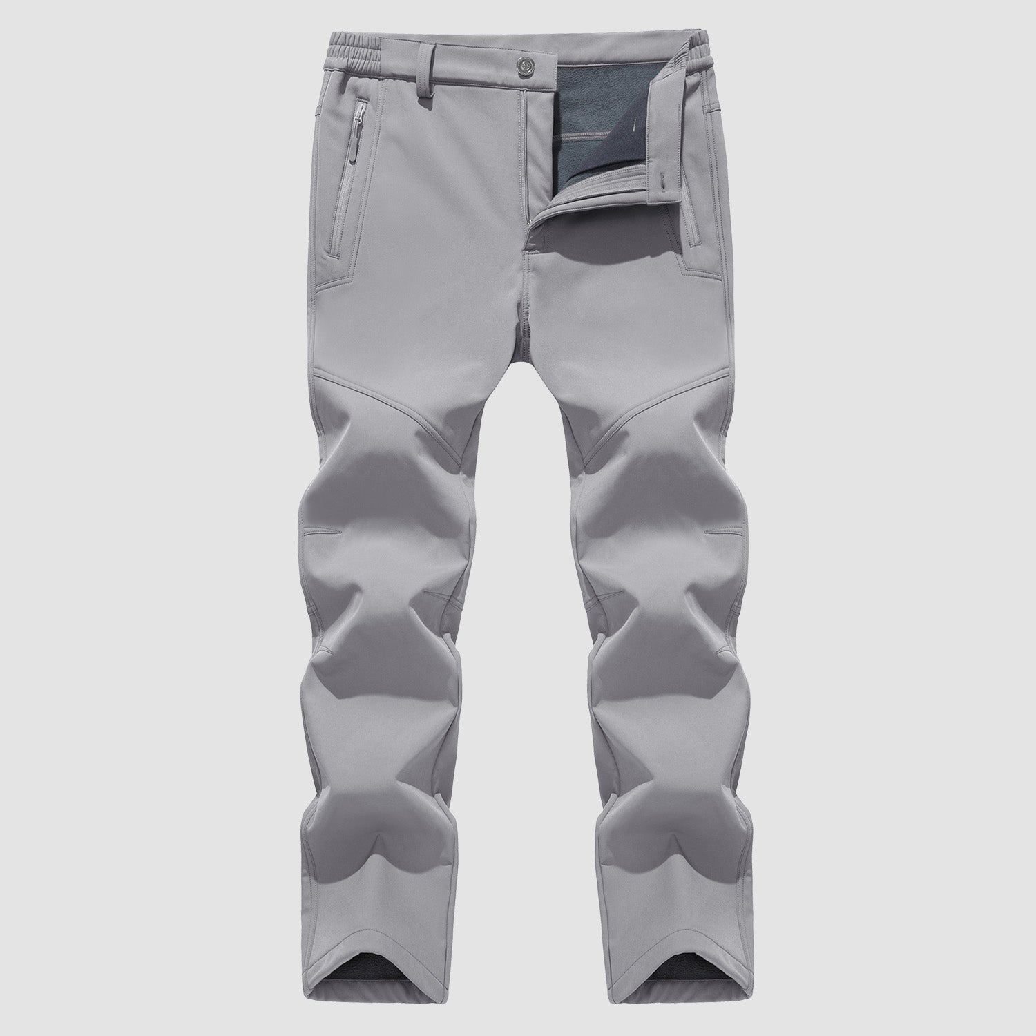 Men's Fleece Hiking Pants Water Resistant Ski Snow Pants