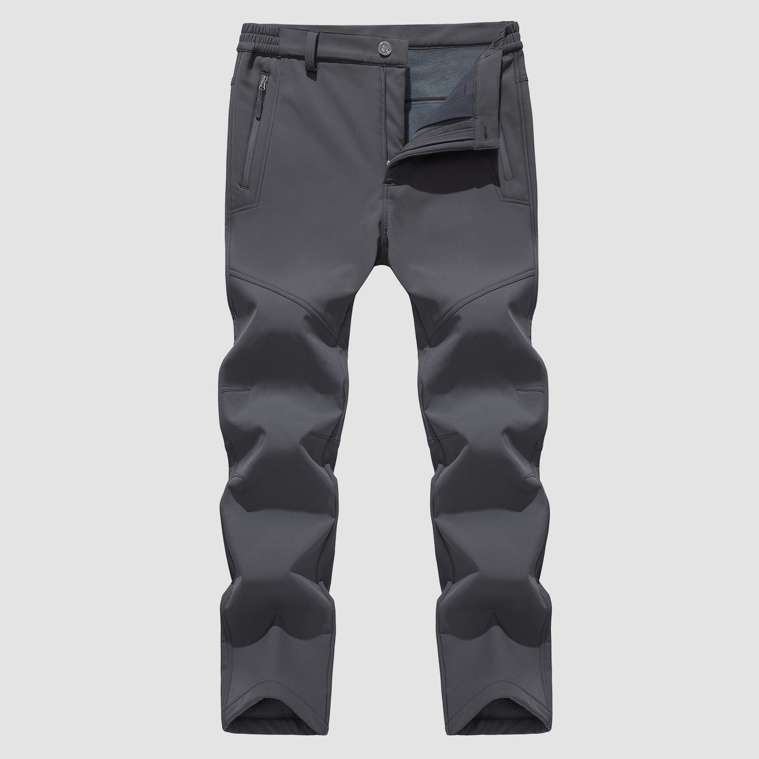 Men's Fleece Hiking Pants Water Resistant Ski Snow Pants