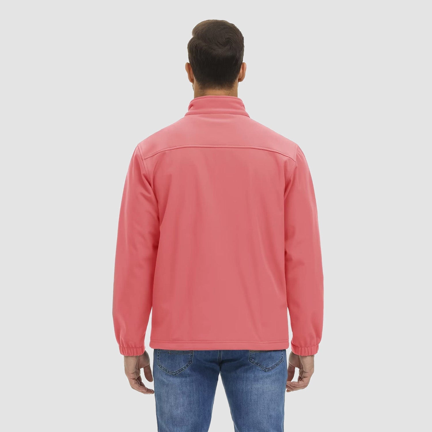 Men's Fleece Lined Jacket Lightweight Waterproof Jacket