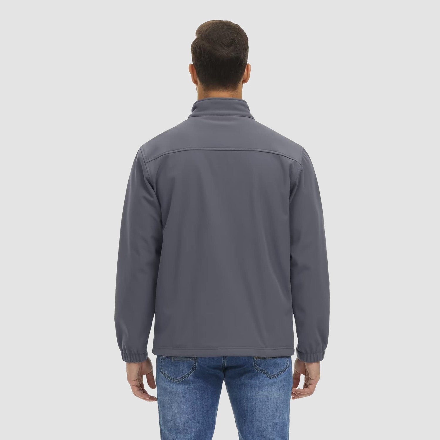 Men's Fleece Lined Jacket Lightweight Waterproof Jacket