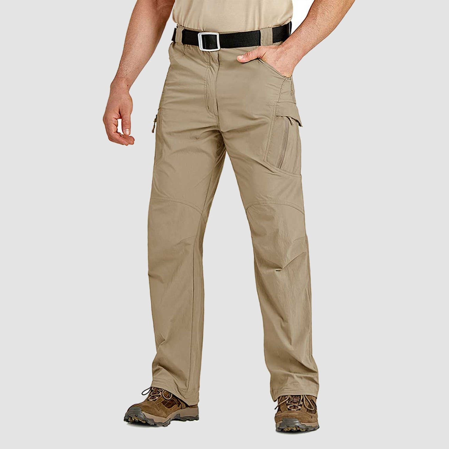 Men's Quick Dry Hiking Pants - 9 Pockets Cargo Trousers