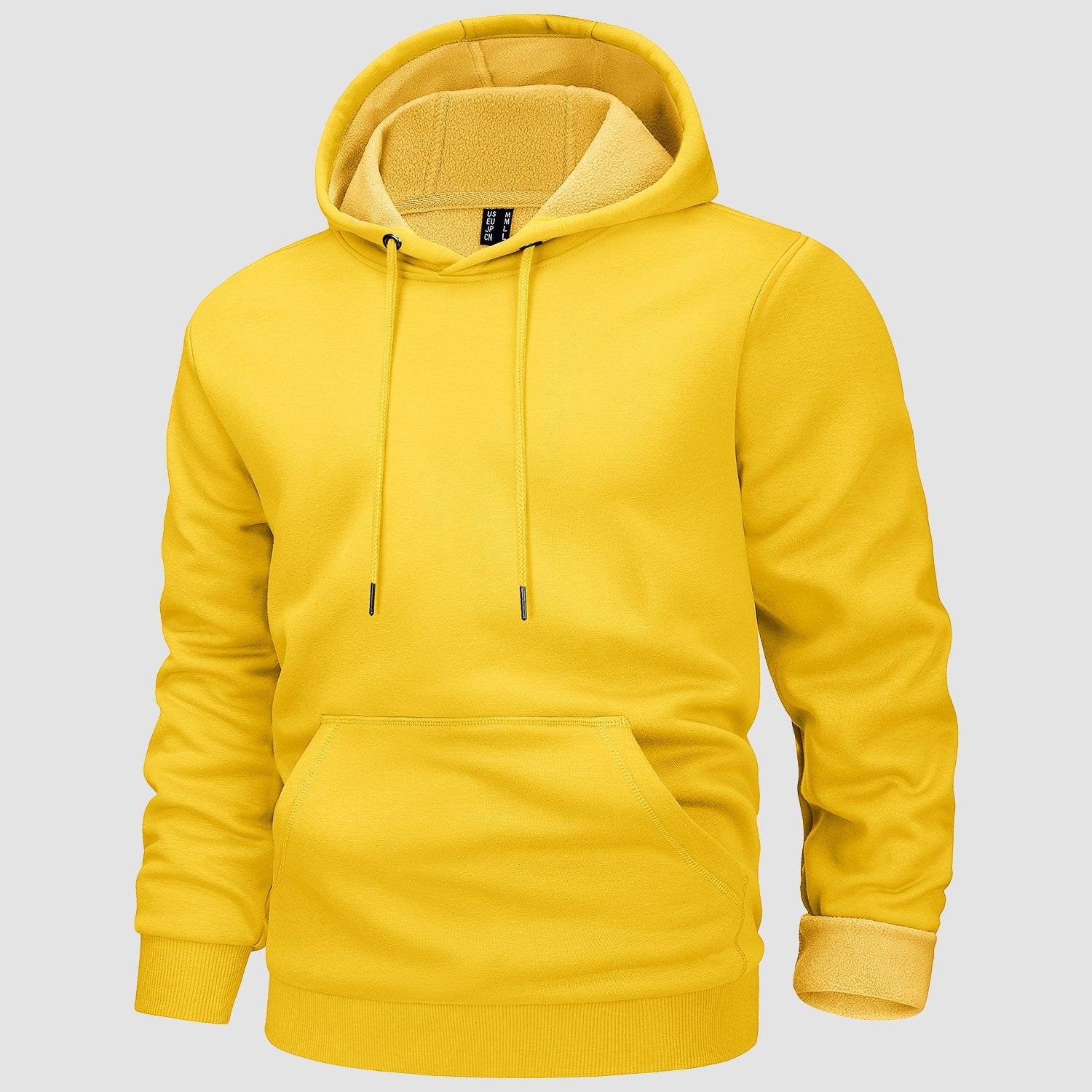 Cozy Men’s Fleece Lined Workout Hoodie with Kangaroo Pocket