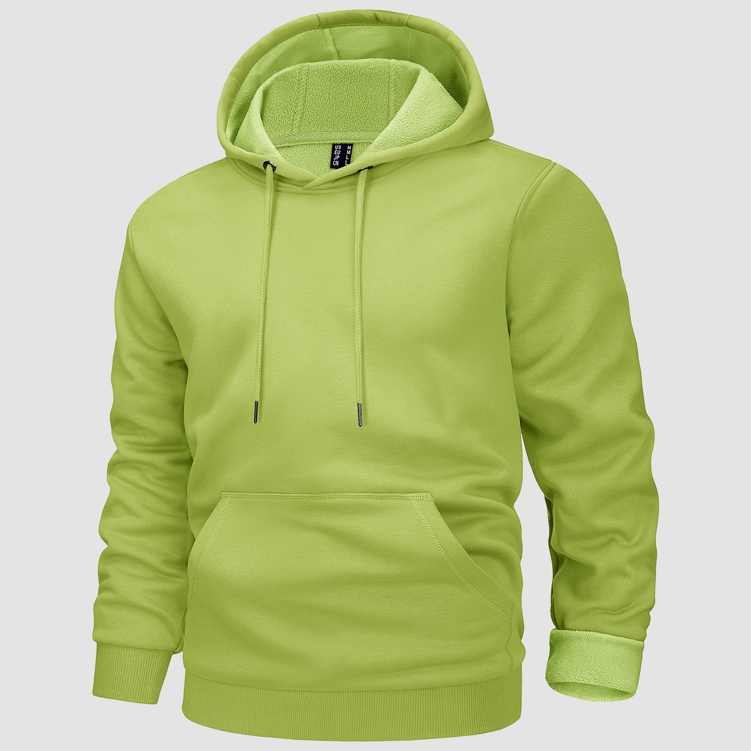 Cozy Men’s Fleece Lined Workout Hoodie with Kangaroo Pocket