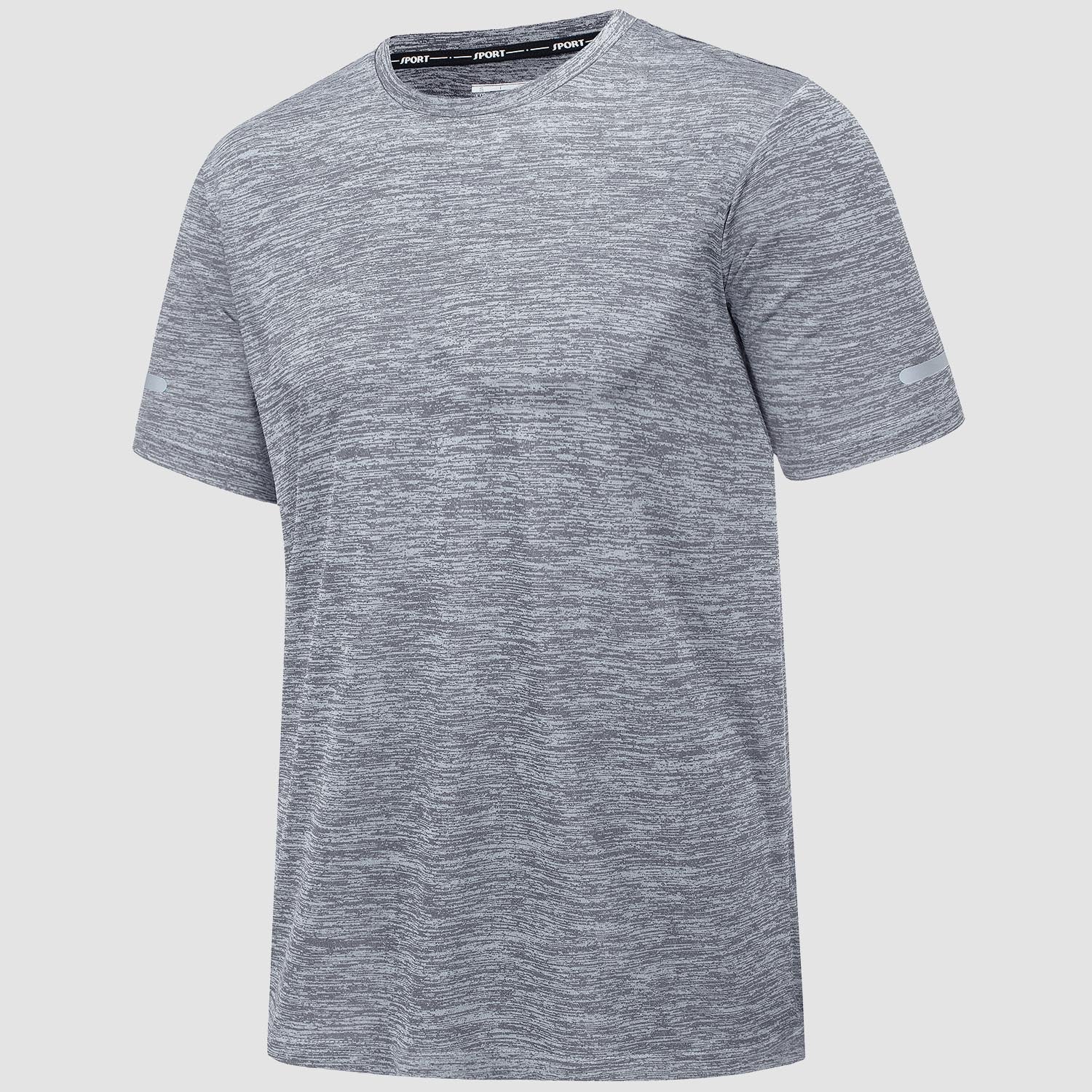 Men's Tag-Free Quick-Dry Athletic Running T-Shirt