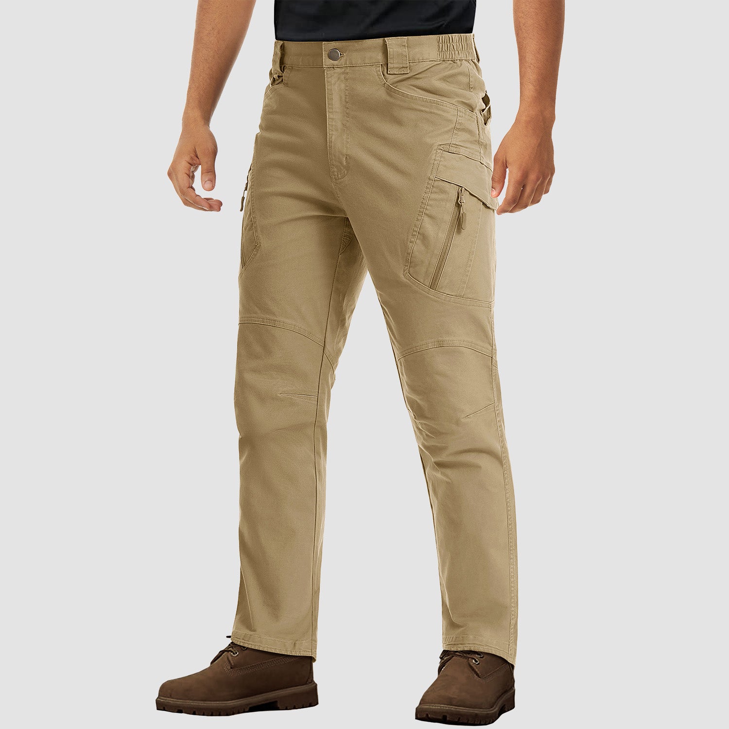 Men's Rip-Stop Tactical Cargo Pants - 9 Pockets, Lightweight