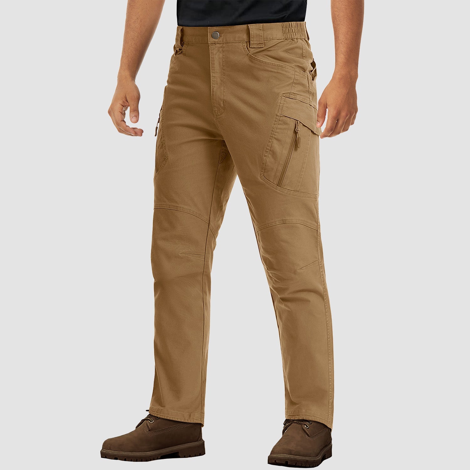 Men's Rip-Stop Tactical Cargo Pants - 9 Pockets, Lightweight