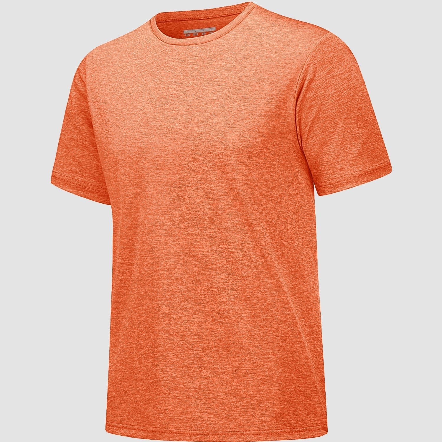Men's Tag-Free Moisture-Wicking Athletic Fitness T-Shirt