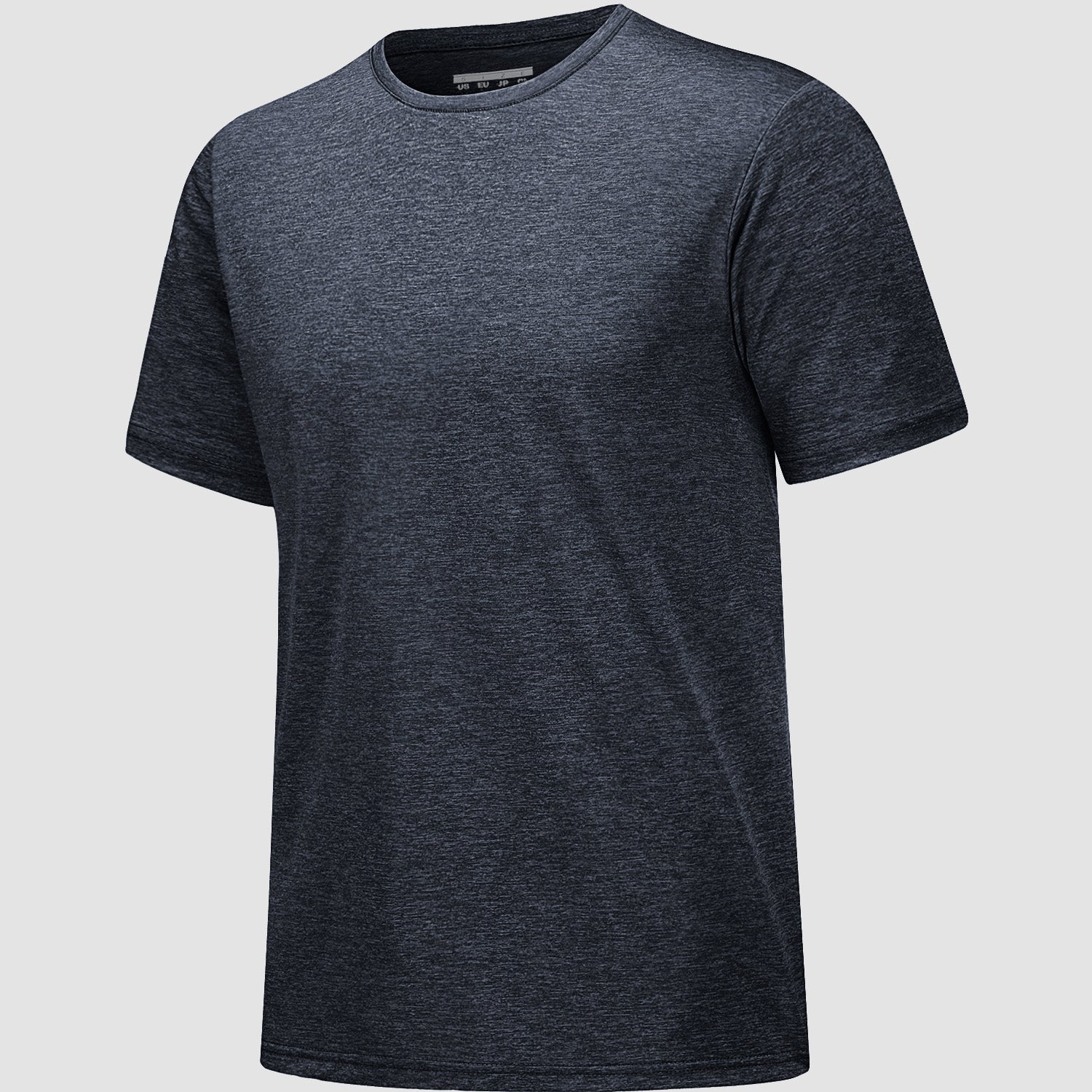 Men's Tag-Free Moisture-Wicking Athletic Fitness T-Shirt