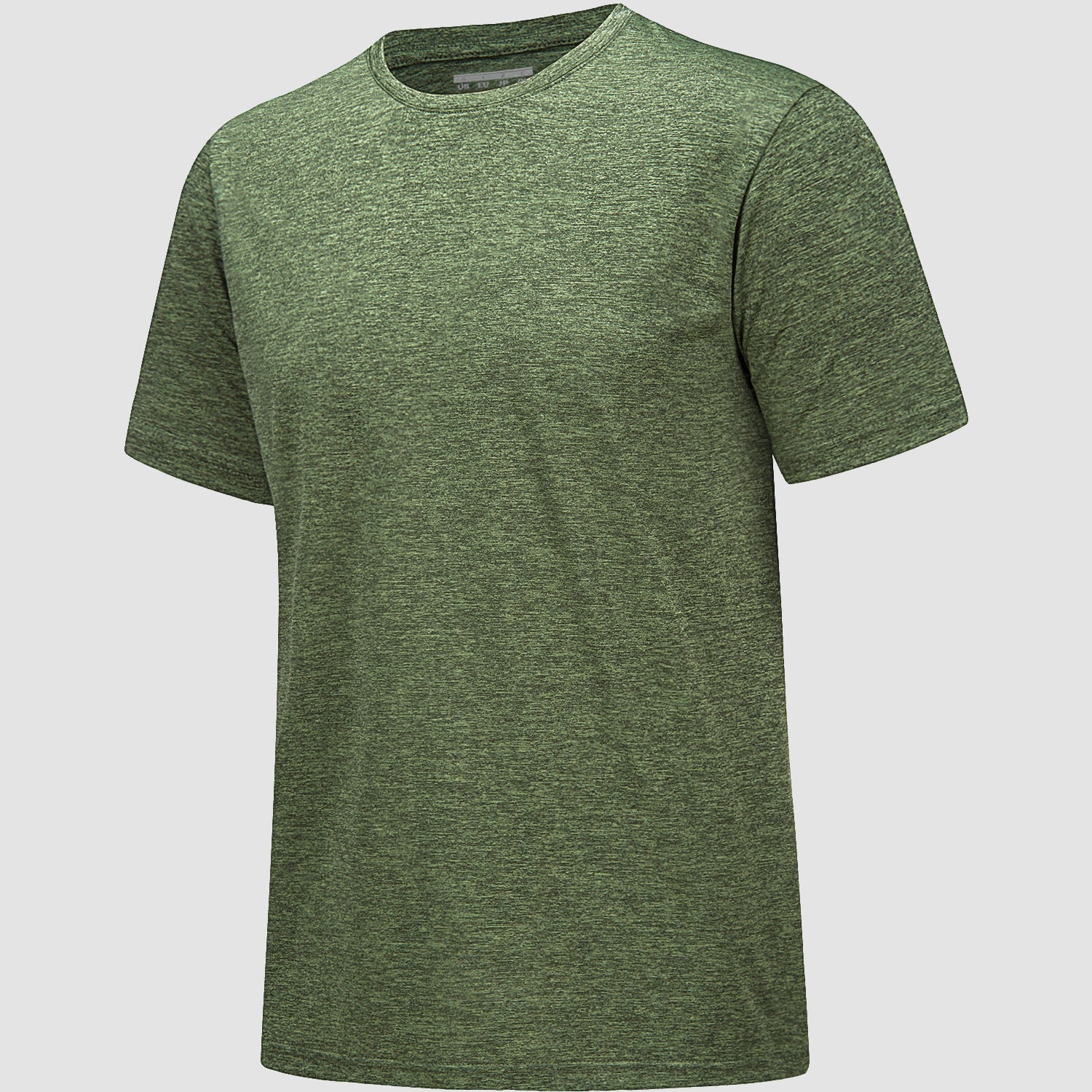 Men's Tag-Free Moisture-Wicking Athletic Fitness T-Shirt