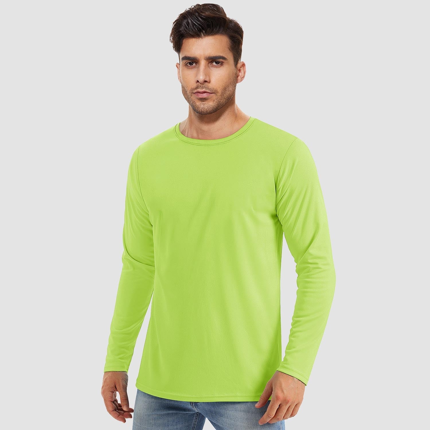 Men's UPF 80+ Long Sleeve Sun Protection Quick-Dry Shirt