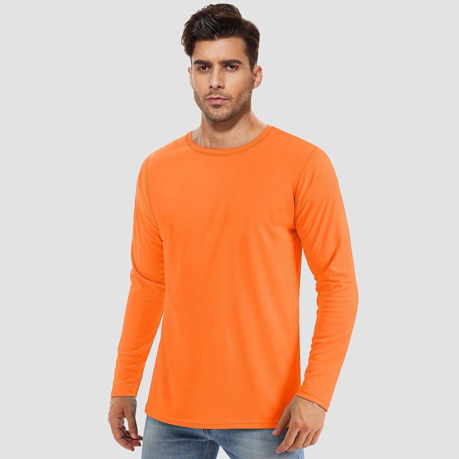 Men's UPF 80+ Long Sleeve Sun Protection Quick-Dry Shirt
