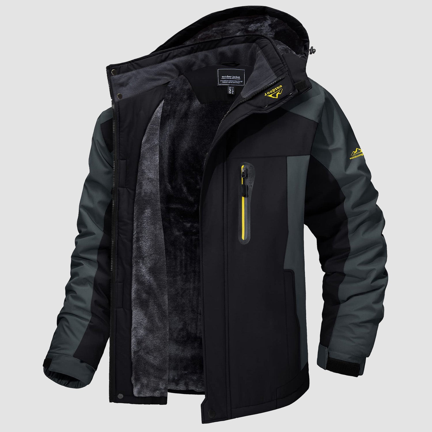 Men's Water-Resistant Ski Jacket - Warm Fleece Winter