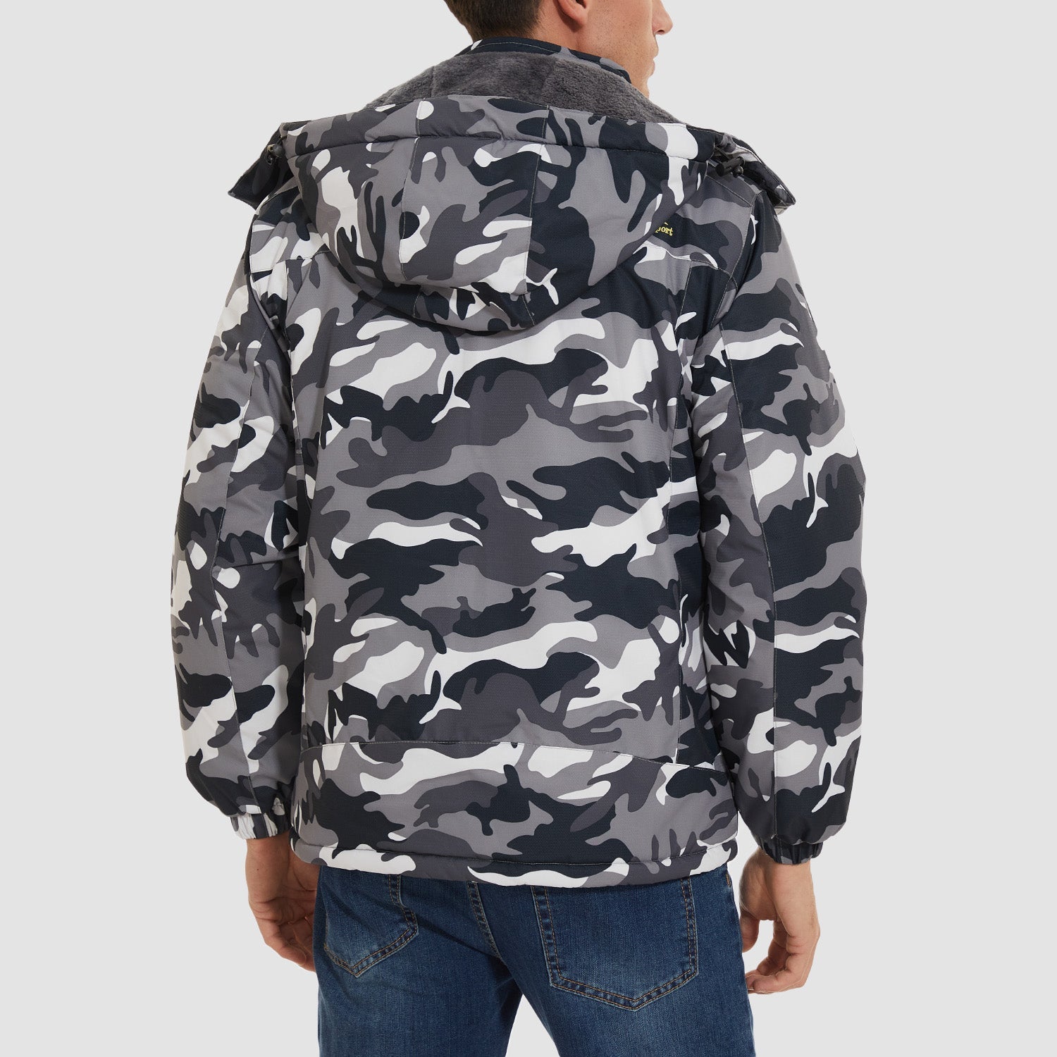 Men's Water-Resistant Ski Jacket - Warm Fleece Winter