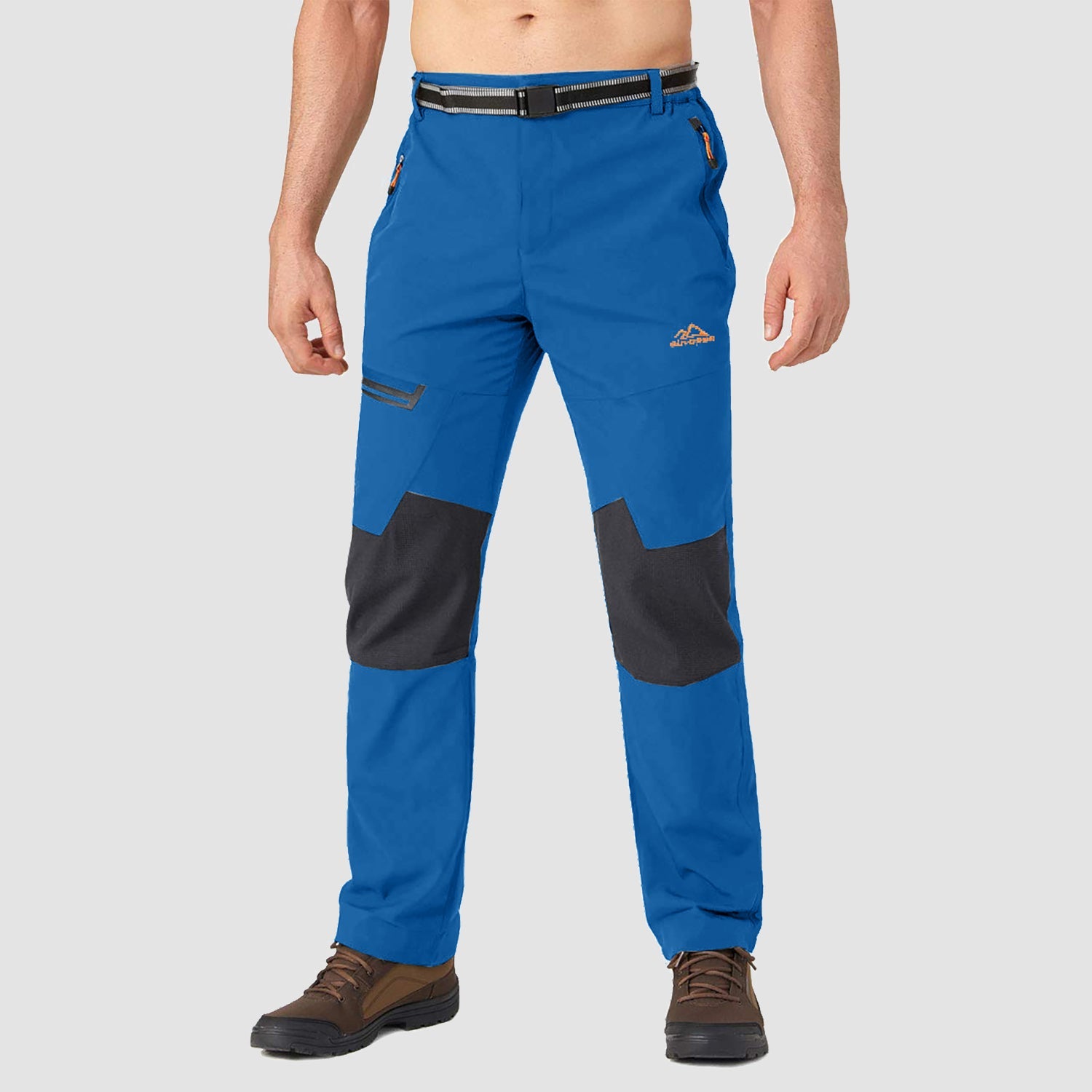 Men's Fleece-Lined Ski Pants - Water-Resistant, 4 Zip Pockets