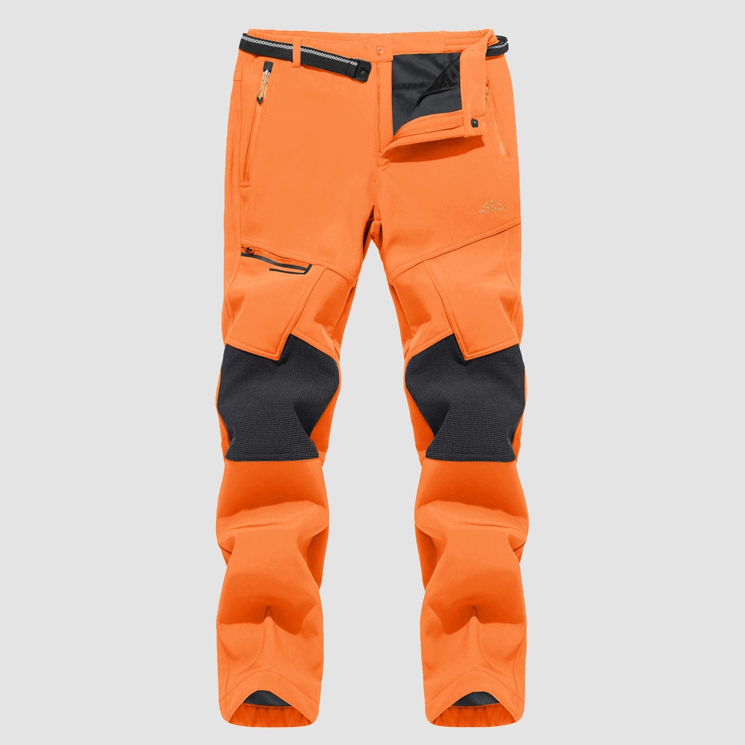 Men's Fleece-Lined Ski Pants - Water-Resistant, 4 Zip Pockets