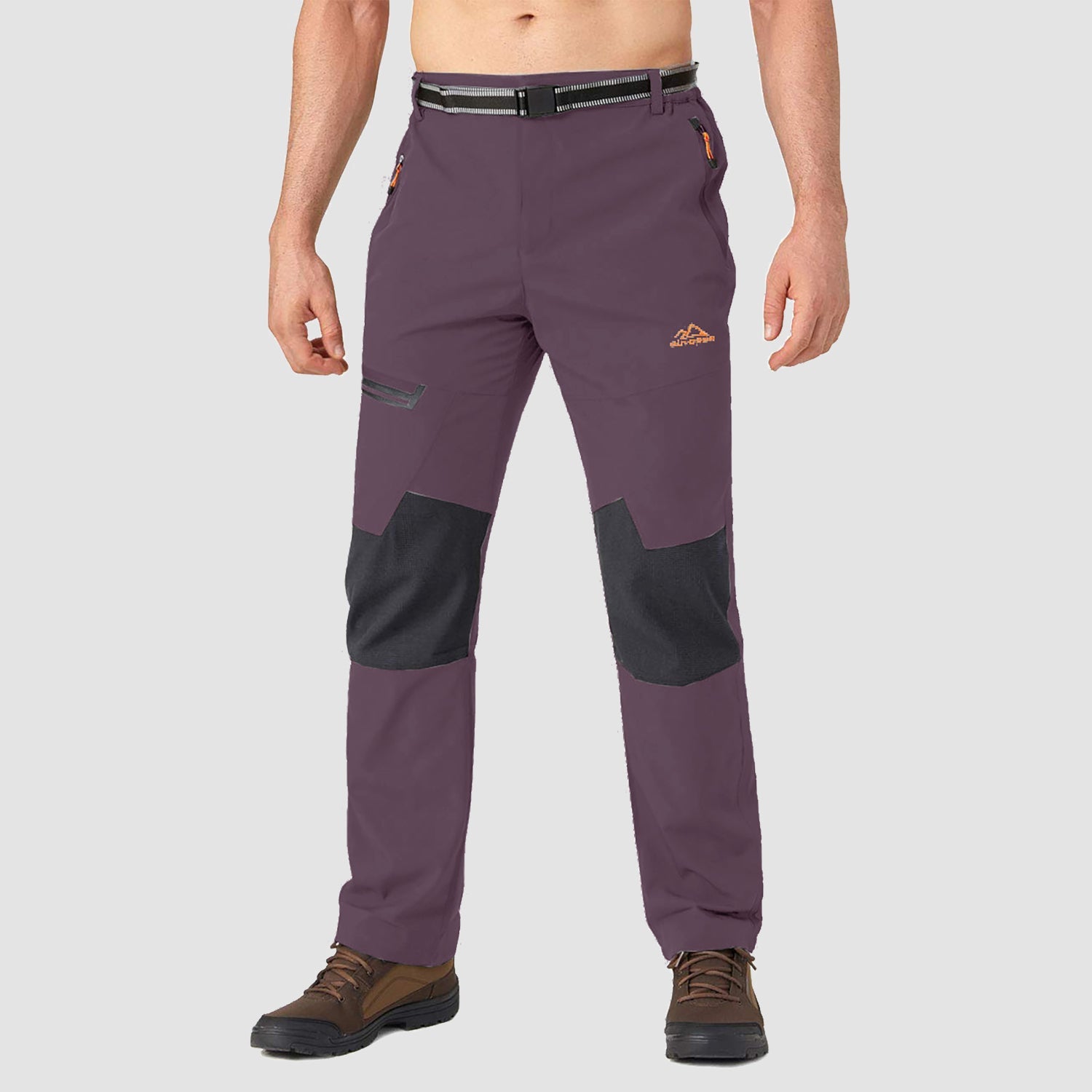 Men's Fleece-Lined Ski Pants - Water-Resistant, 4 Zip Pockets