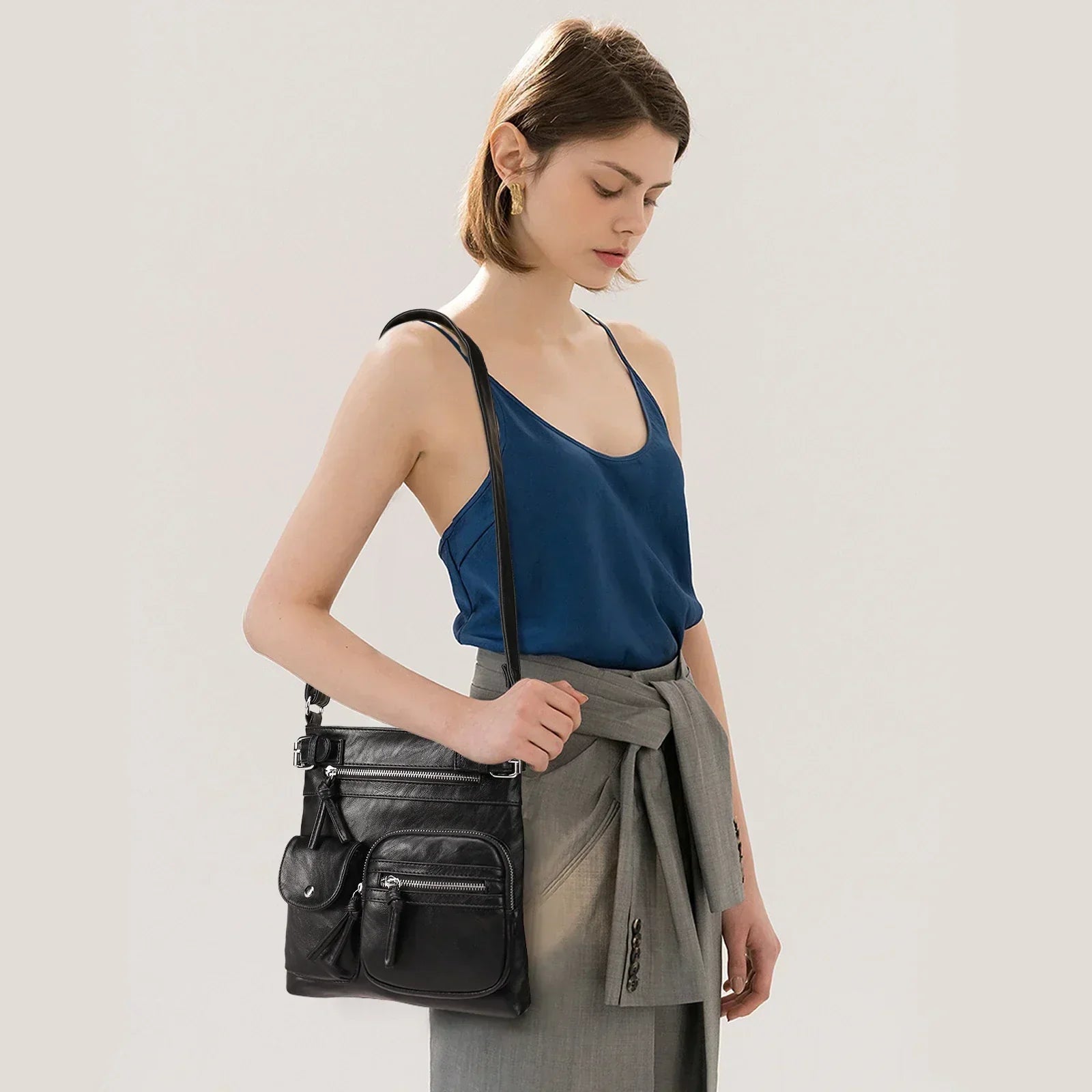 Ariana™ Crossbody | Chic Multiple Pockets Bag - veyora