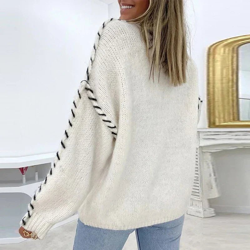 Liore | comfortabele en warme gebreide sweater - veyora