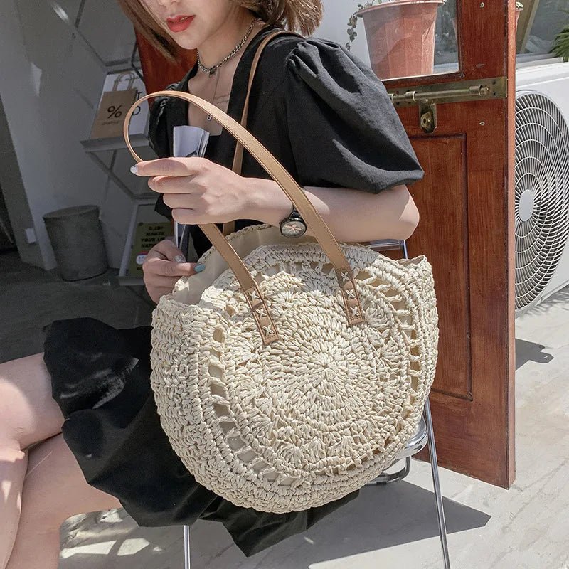 Hannah™ - Multifunctional Straw Handbag - veyora