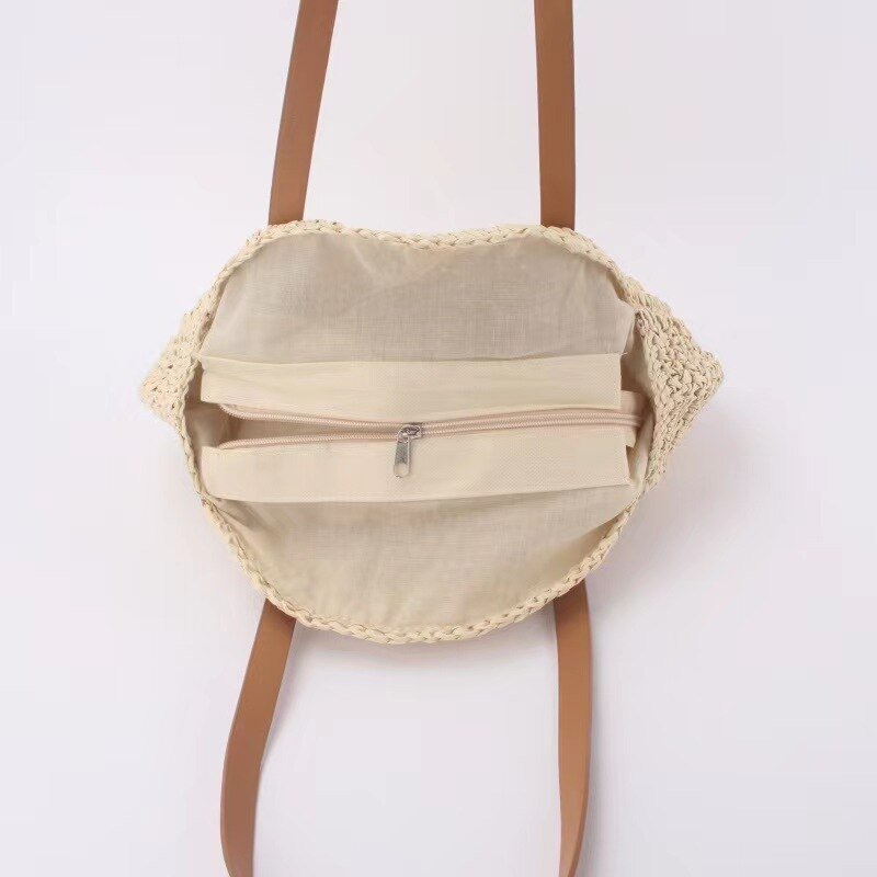Hannah™ - Multifunctional Straw Handbag - veyora