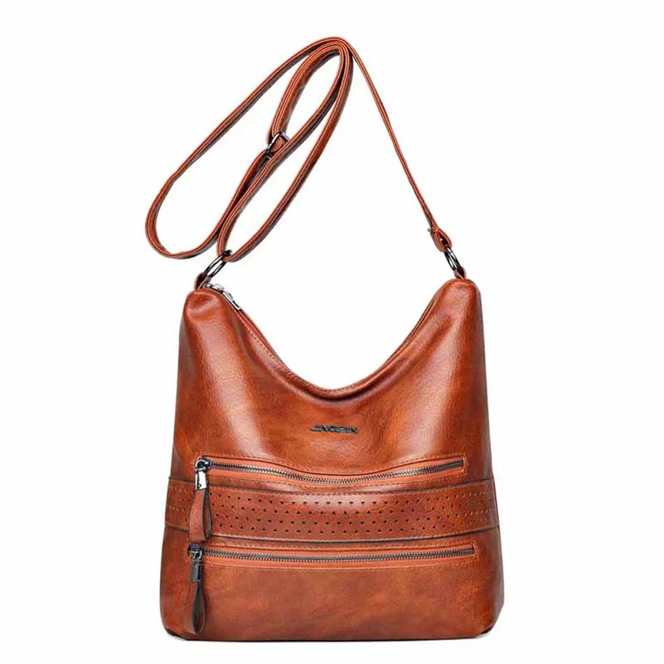 Ellie™ Double Charm | Multi Pocket Shoulder Bag - veyora