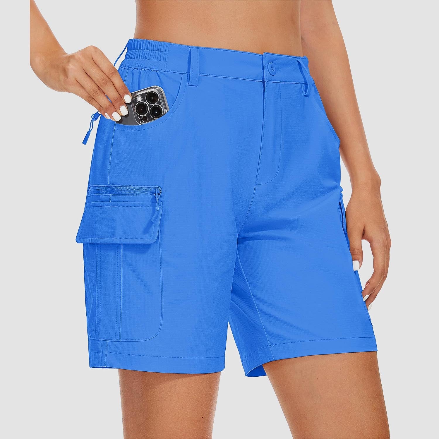 Women's Golf Shorts, Quick-Dry & Water-Resistant with 6 Pockets