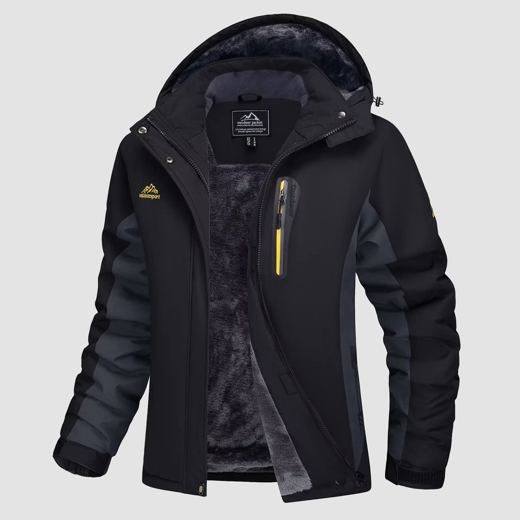 Women's Waterproof Fleece-Lined Ski Jacket with Hood