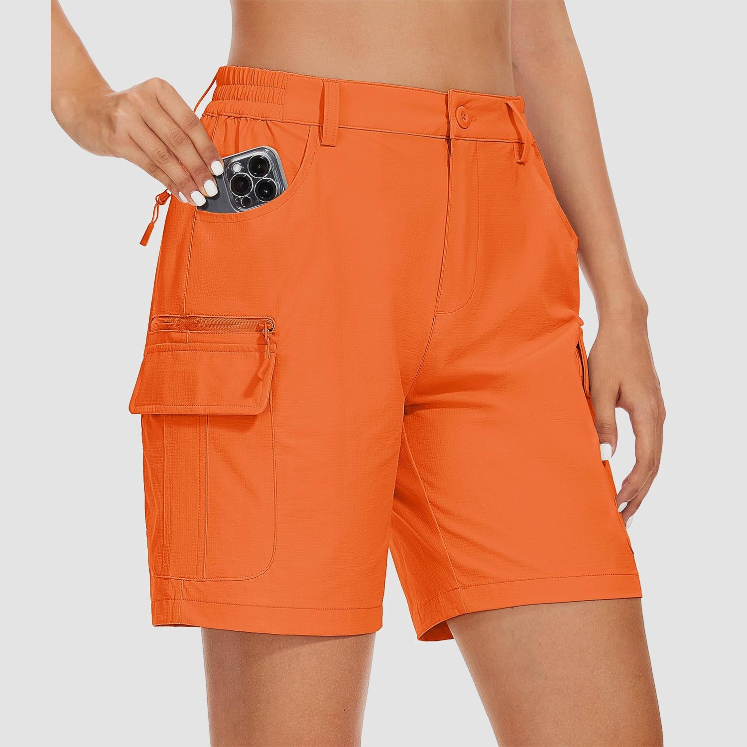 Women's Golf Shorts, Quick-Dry & Water-Resistant with 6 Pockets
