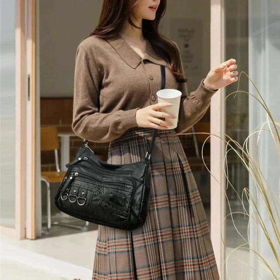 Olivia™ Vintage Charm | Soft Zipper Bag - veyora