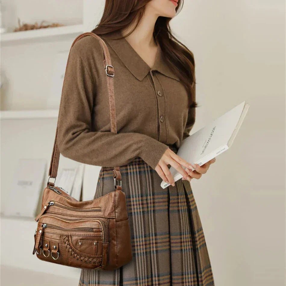 Olivia™ Vintage Charm | Soft Zipper Bag - veyora