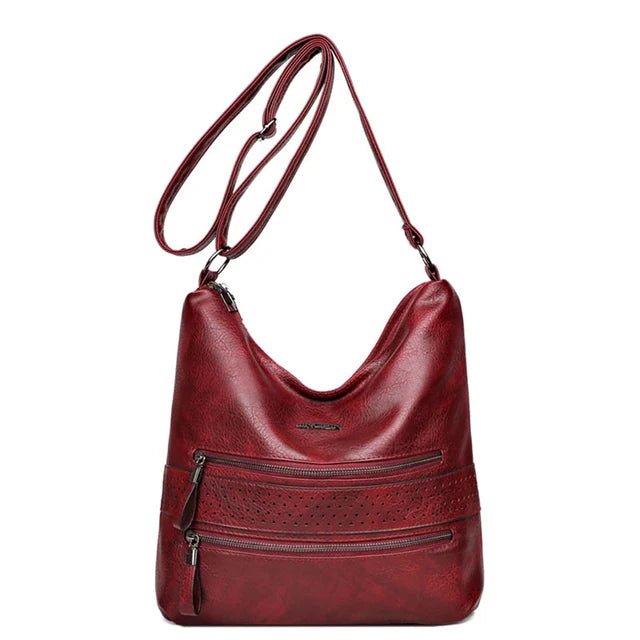 Ellie™ Double Charm | Multi Pocket Shoulder Bag - veyora
