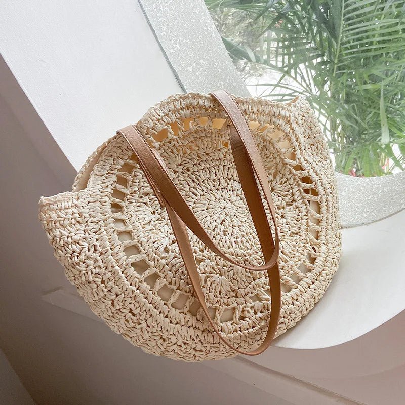 Hannah™ - Multifunctional Straw Handbag - veyora