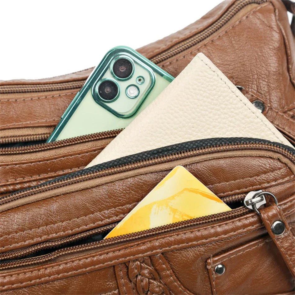 Olivia™ Vintage Charm | Soft Zipper Bag - veyora