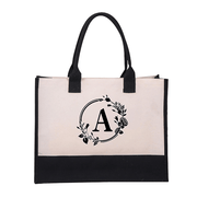 Harper™ - Letter Personalized Tote Bag - veyora