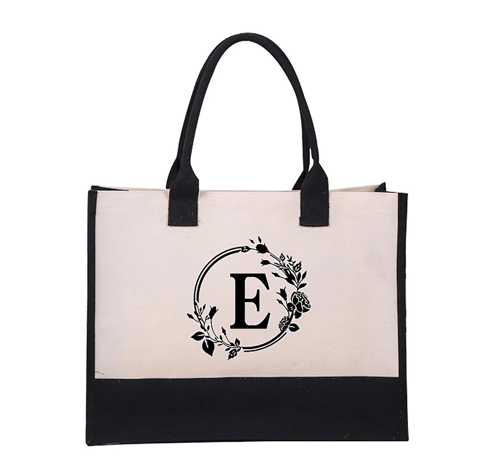 Harper™ - Letter Personalized Tote Bag - veyora