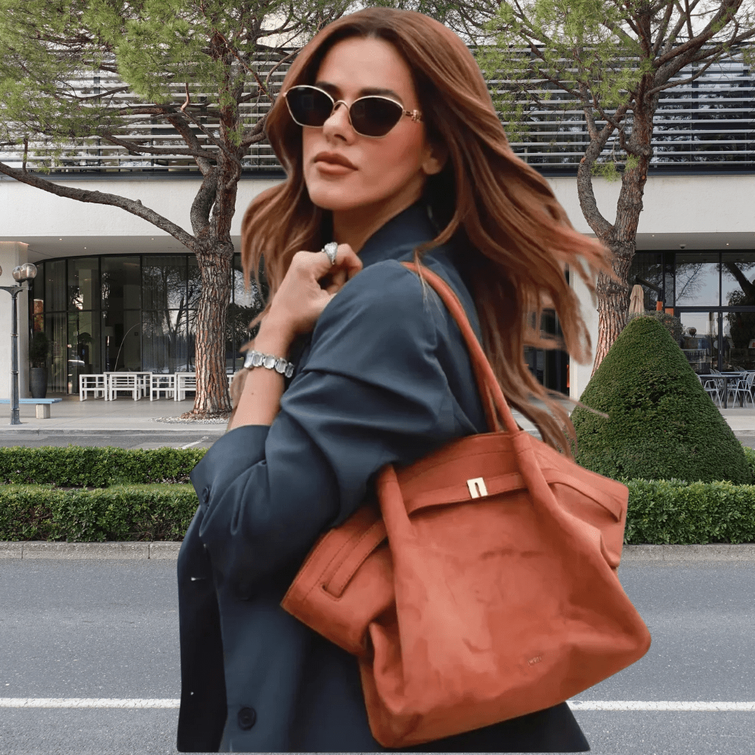 Riley™ - Micro Leather Suede Underarm Bag - veyora