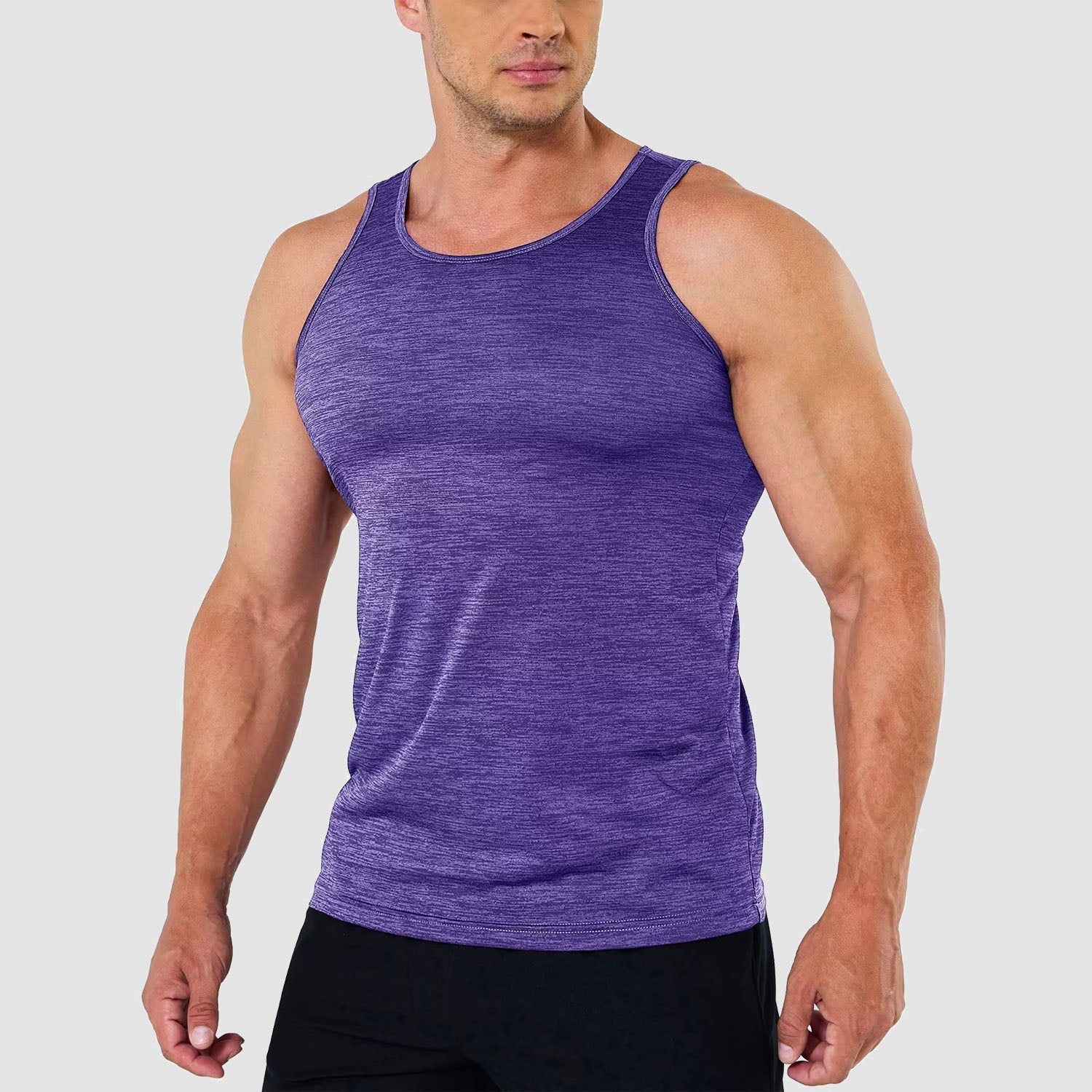 Men's Quick-Dry Workout Tank Top Sleeveless Gym Shirt