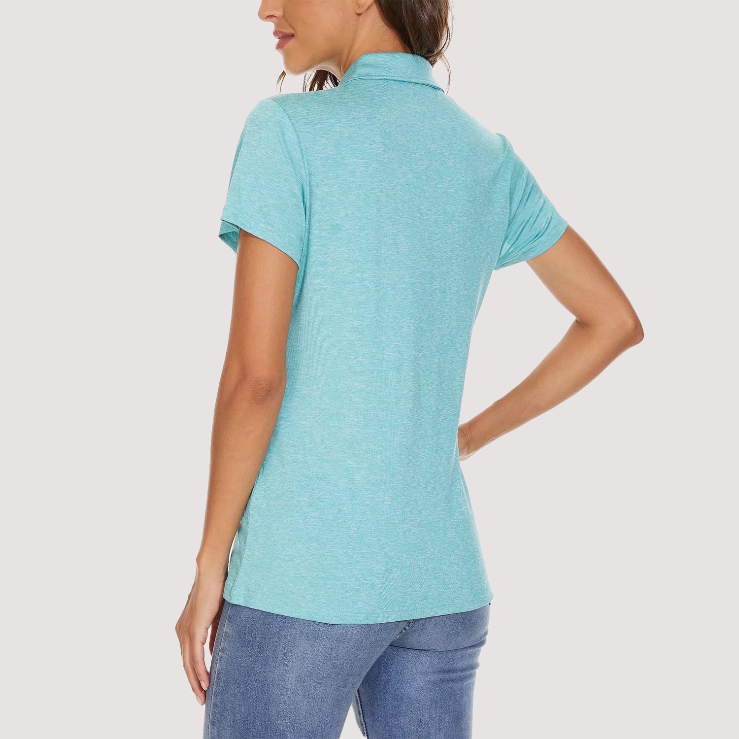 Women's Moisture-Wicking 4-Button Polo T-Shirt