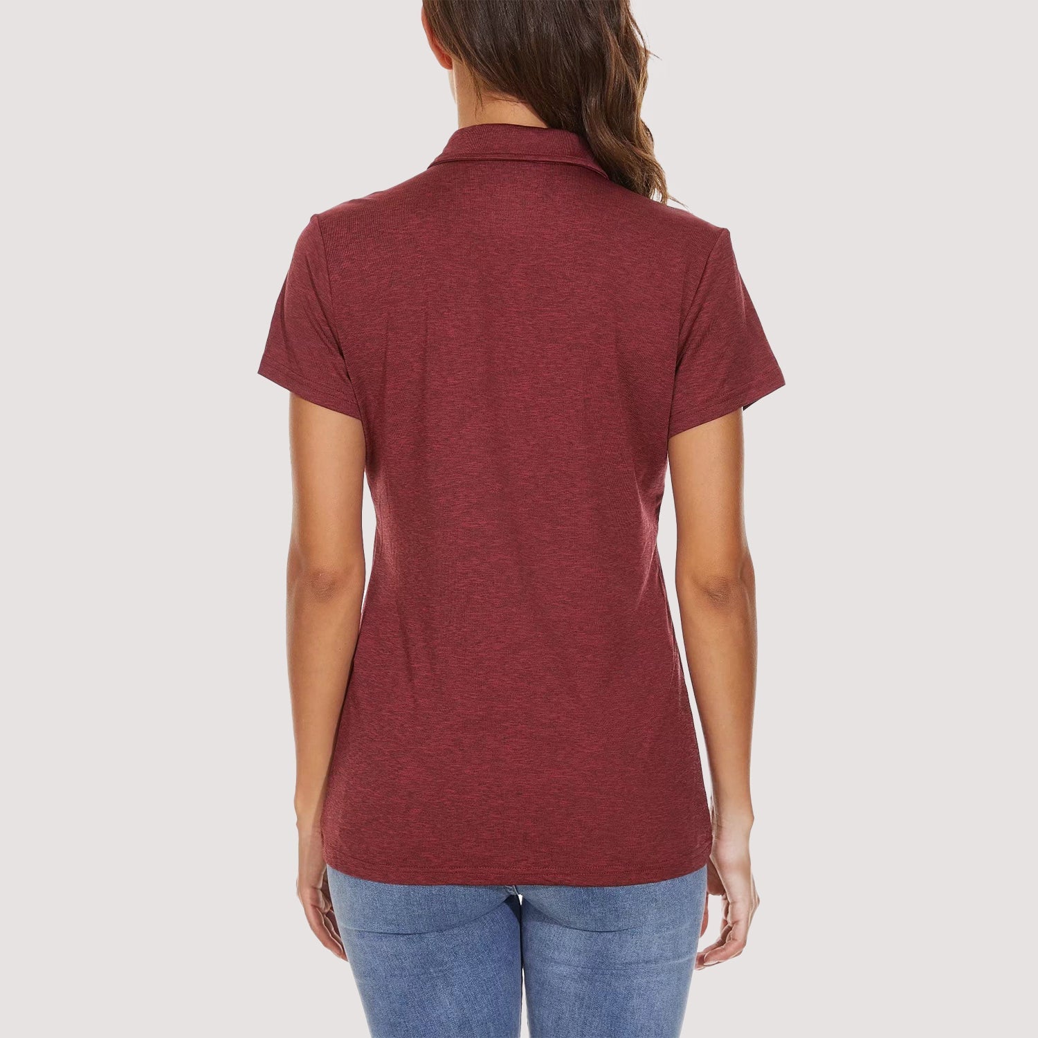 Women's Moisture-Wicking 4-Button Polo T-Shirt