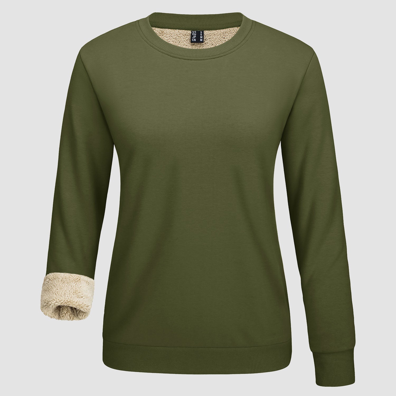 Women's Fleece Sweatshirt - Crewneck, Winter Warm & Cozy