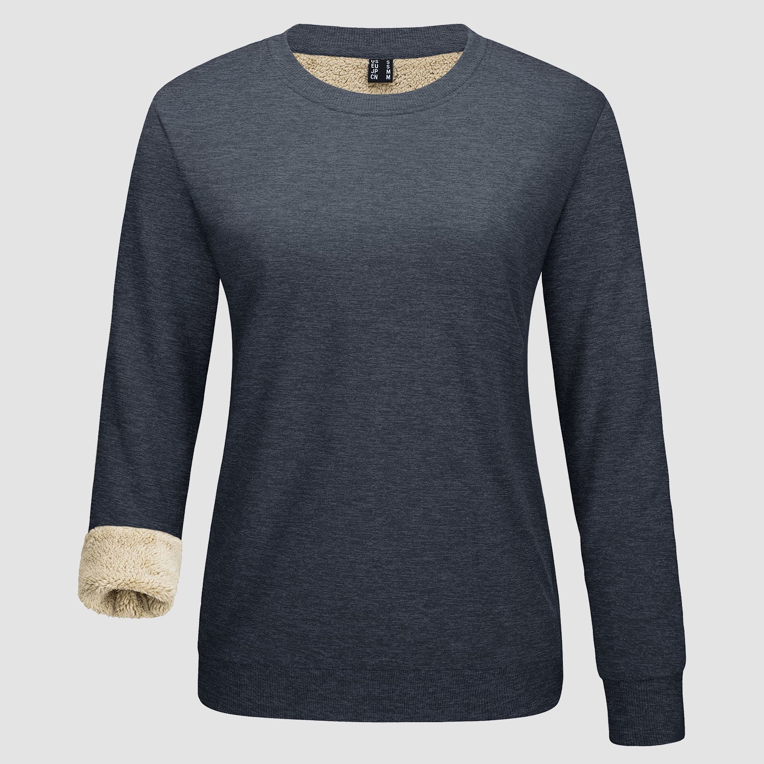 Women's Fleece Sweatshirt - Crewneck, Winter Warm & Cozy