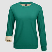 Women's Fleece Sweatshirt - Crewneck, Winter Warm & Cozy