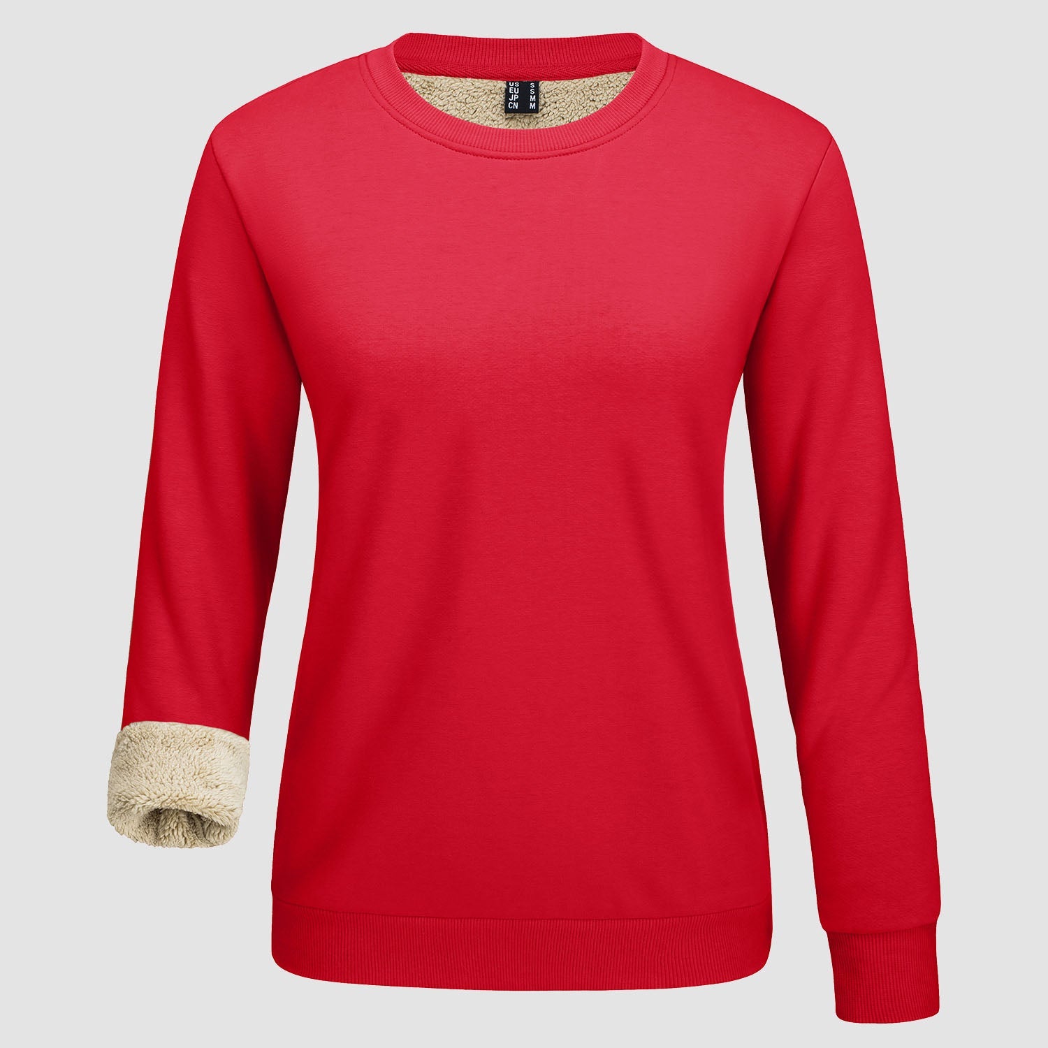 Women's Fleece Sweatshirt - Crewneck, Winter Warm & Cozy