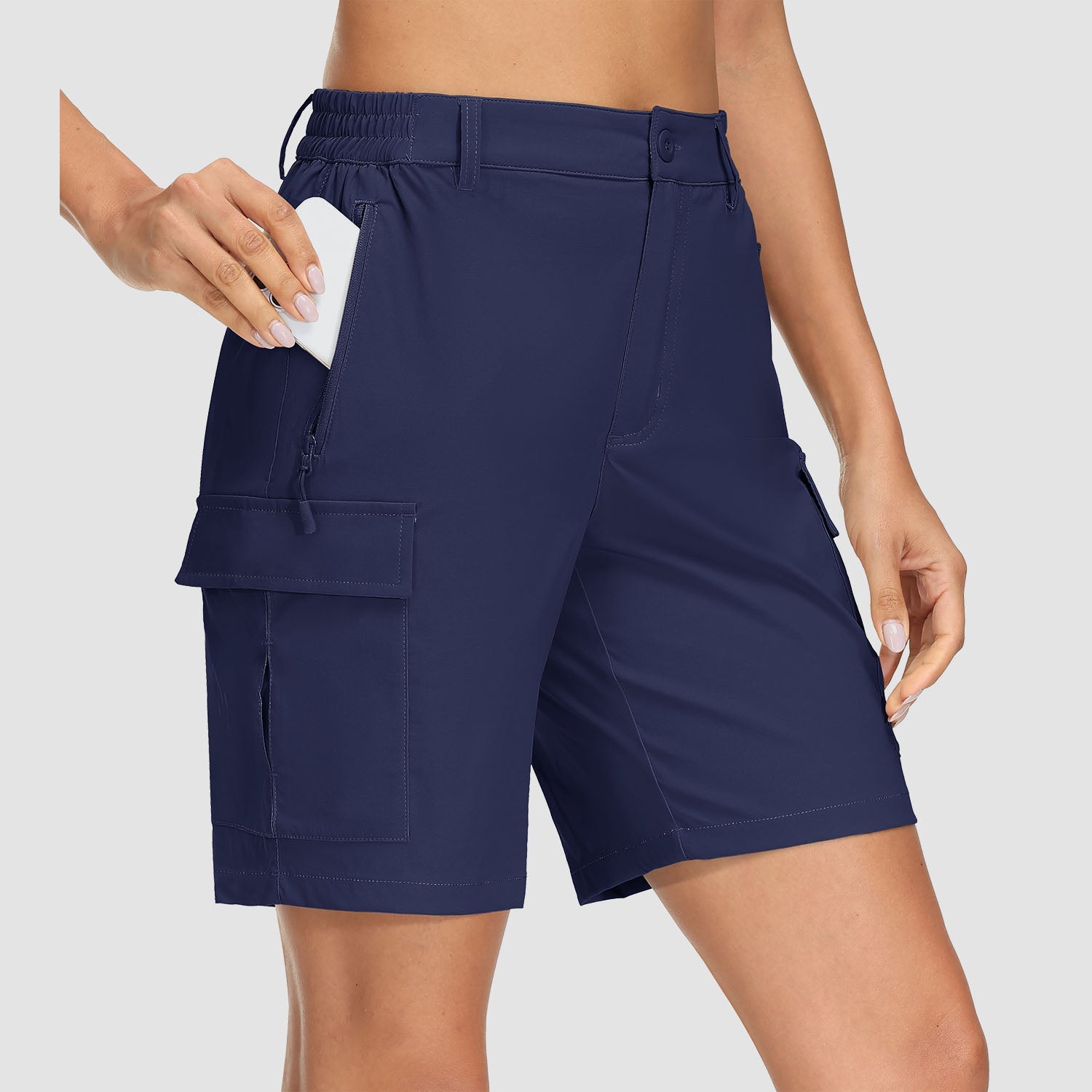 Women's Quick Dry Cargo Shorts - 5-Pocket & Ripstop