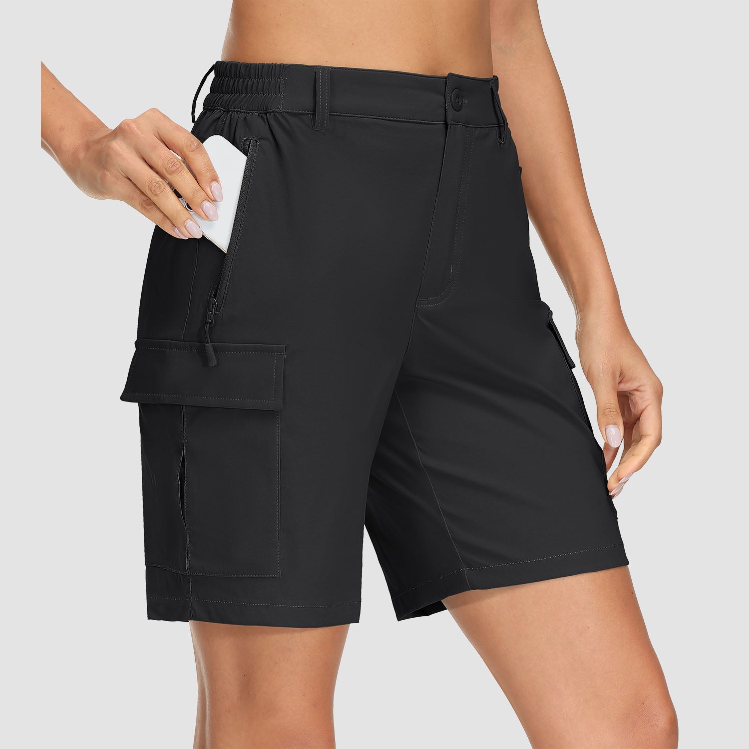 Women's Quick Dry Cargo Shorts - 5-Pocket & Ripstop