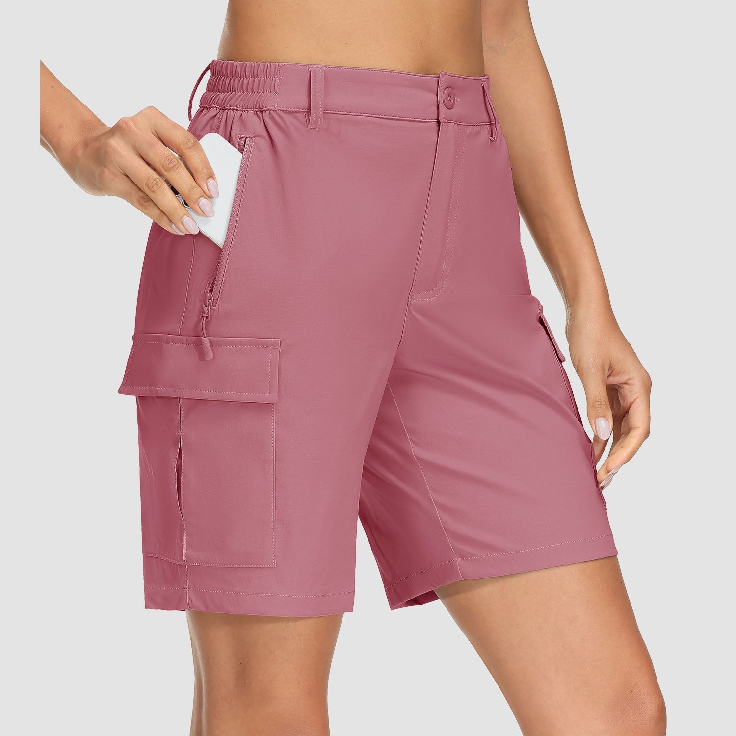 Women's Quick Dry Cargo Shorts - 5-Pocket & Ripstop